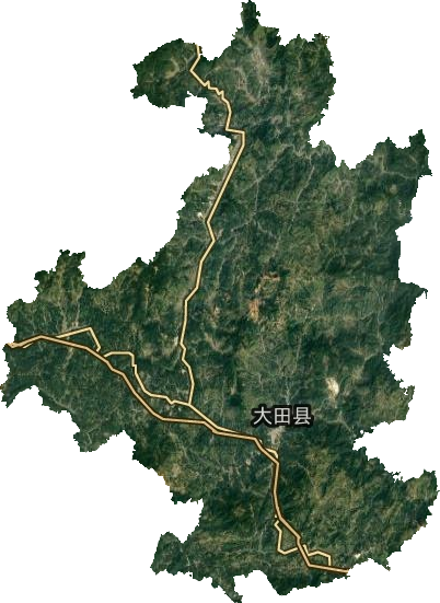 大田县卫星图