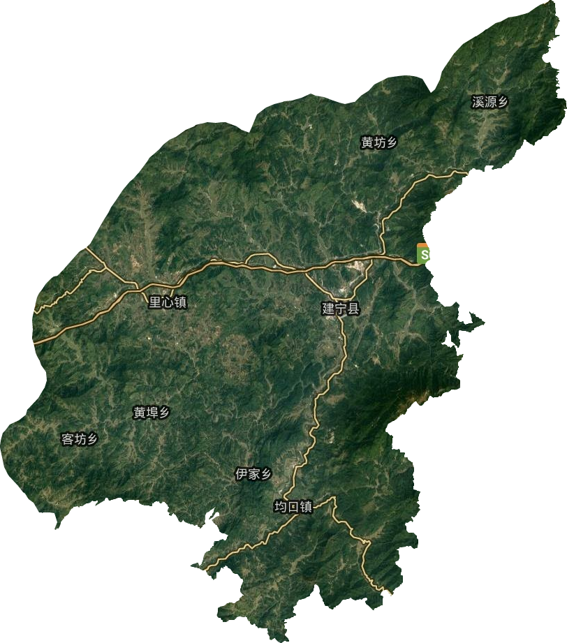 建宁县卫星图