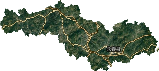 永春县卫星图