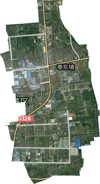 京泰路街道卫星图