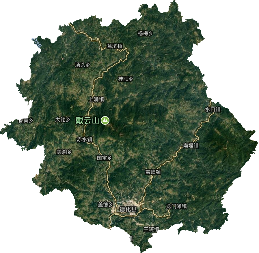 德化县卫星图