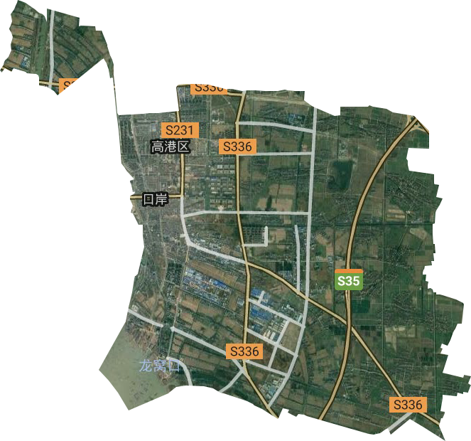 口岸街道卫星图