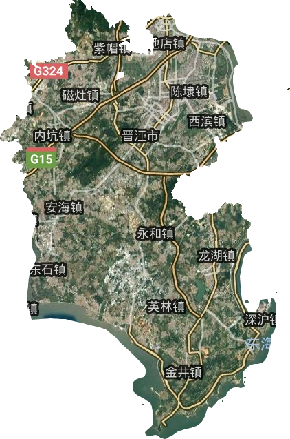 晋江市卫星图