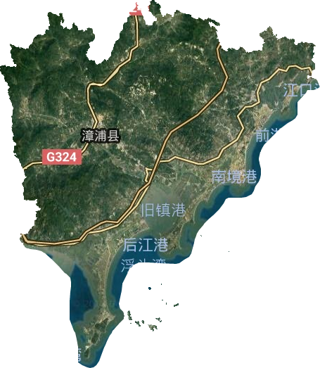 漳浦县卫星图