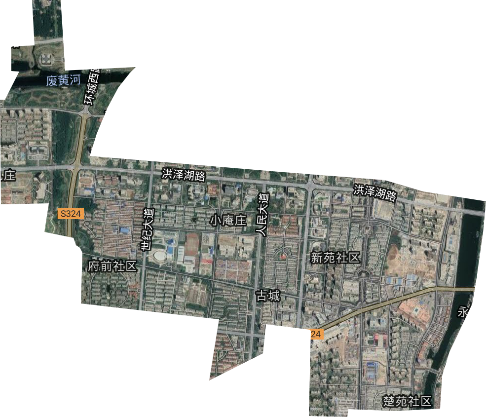 古城街道卫星图