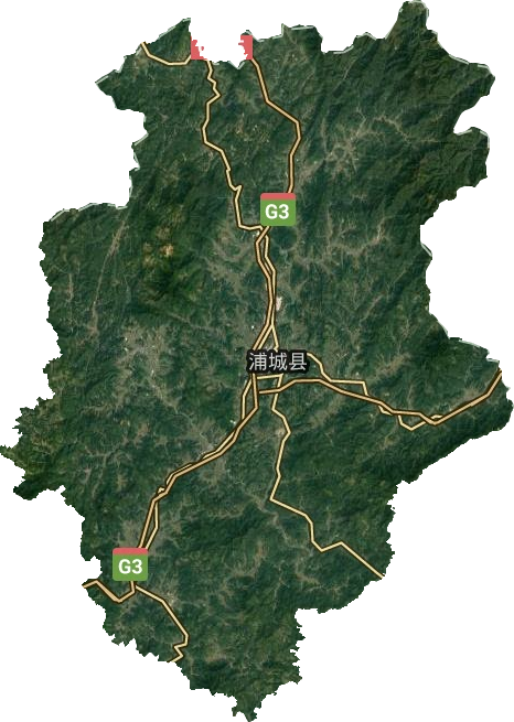浦城县卫星图