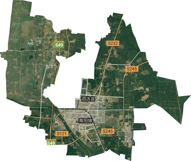 青阳镇卫星图