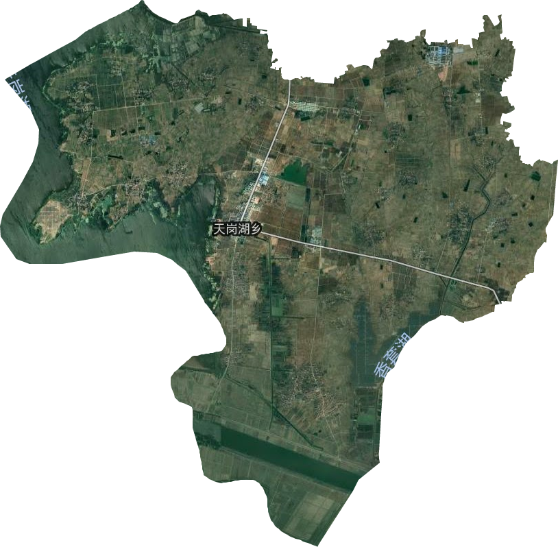 天岗湖乡卫星图