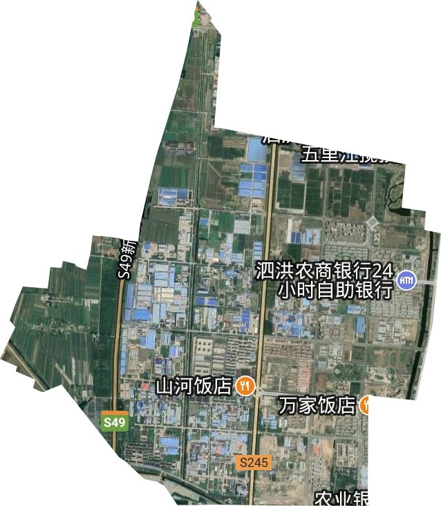 泗洪经济开发区卫星图
