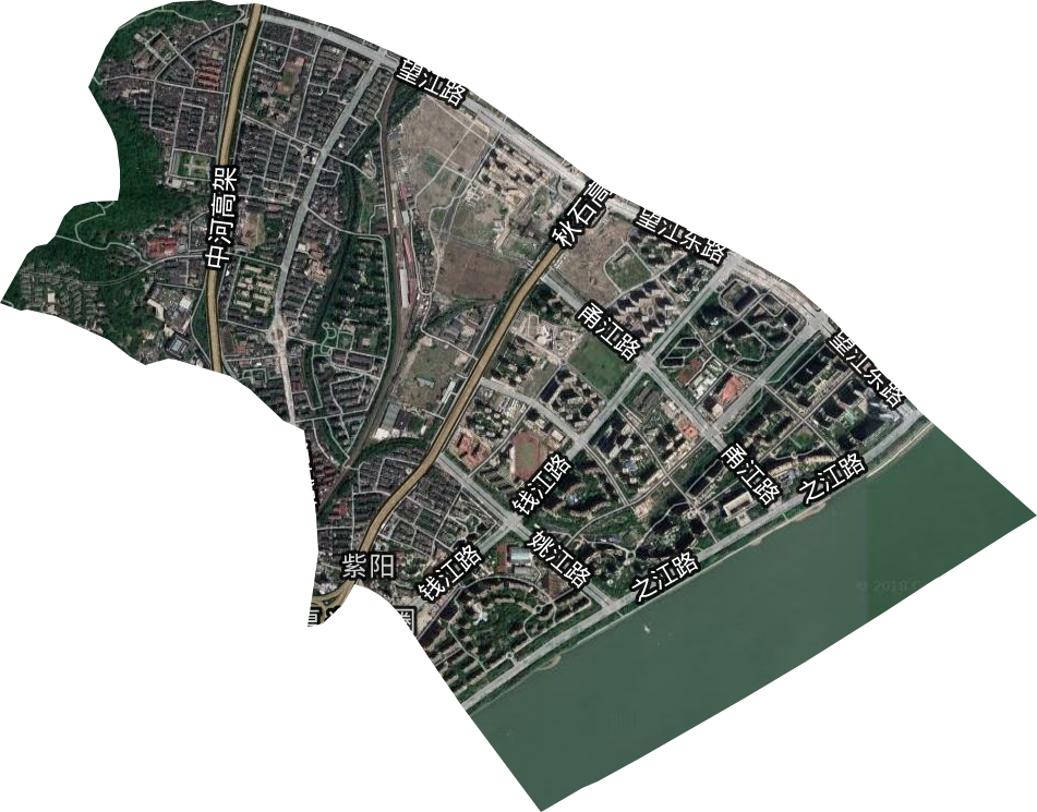 紫阳街道卫星图