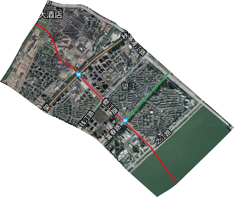 望江街道卫星图