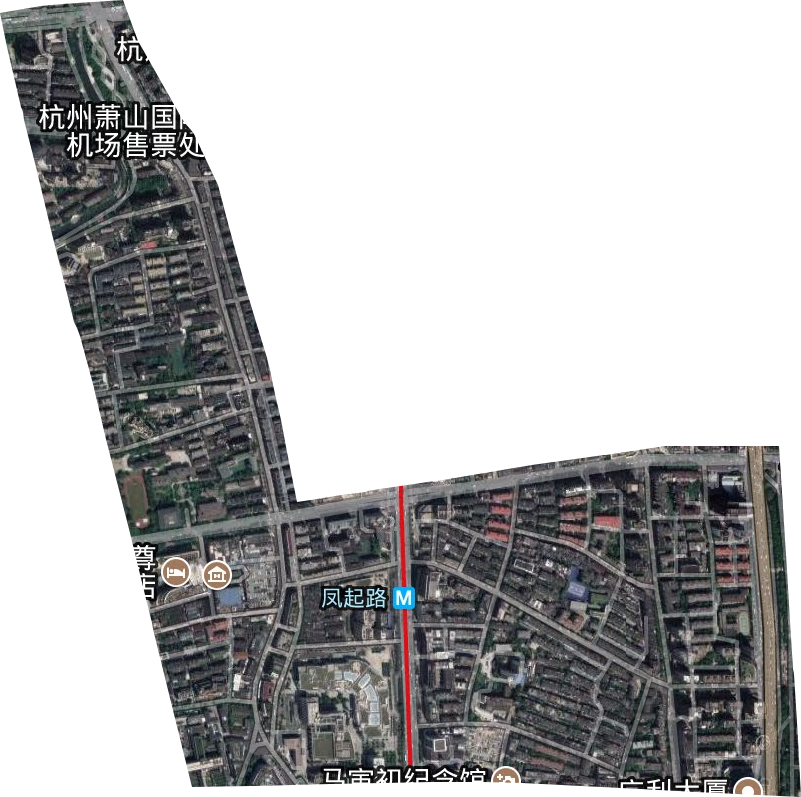 武林街道卫星图