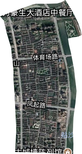 潮鸣街道卫星图