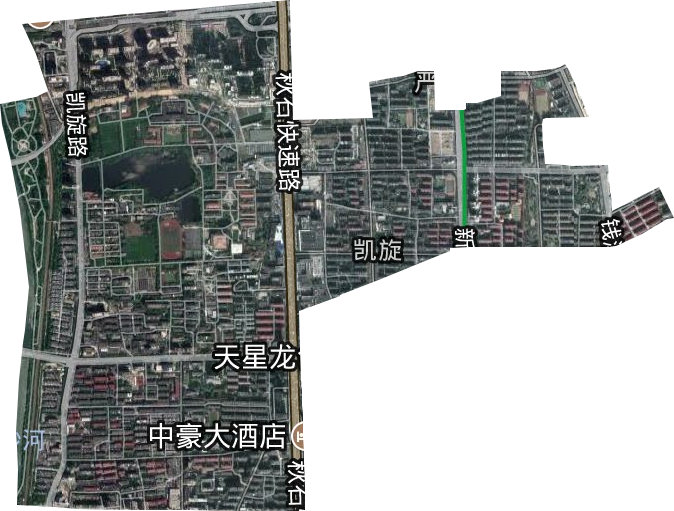 凯旋街道卫星图