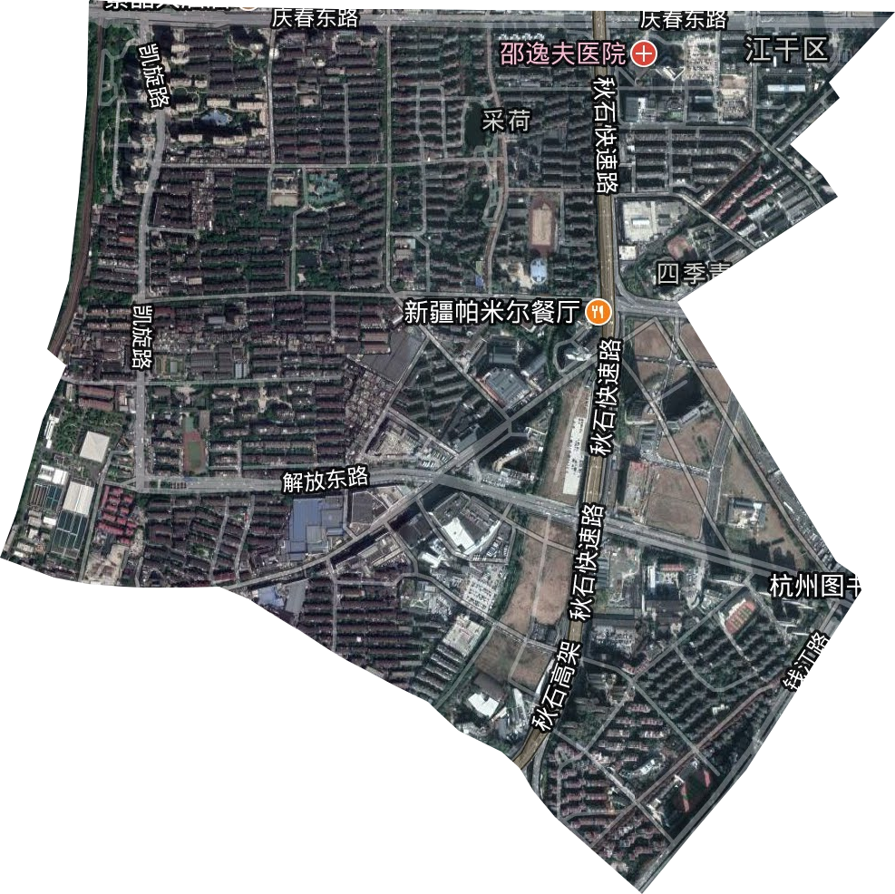 采荷街道卫星图