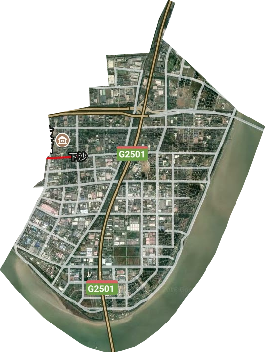 白杨街道卫星图