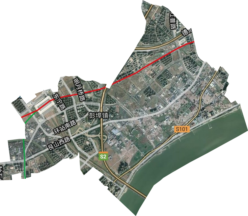 彭埠镇卫星图