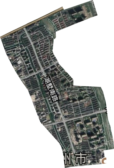 米市巷街道卫星图