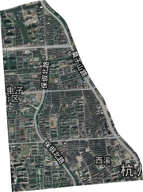 西溪街道卫星图