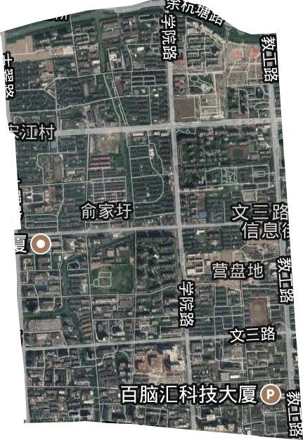翠苑街道卫星图