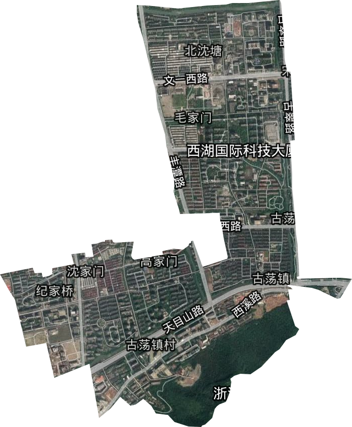 古荡街道卫星图