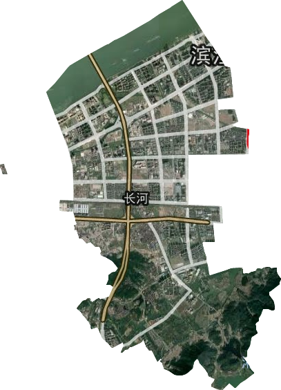长河街道卫星图