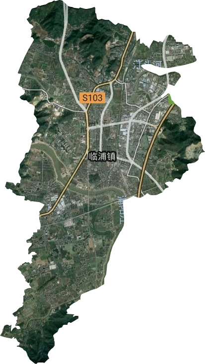 临浦镇卫星图