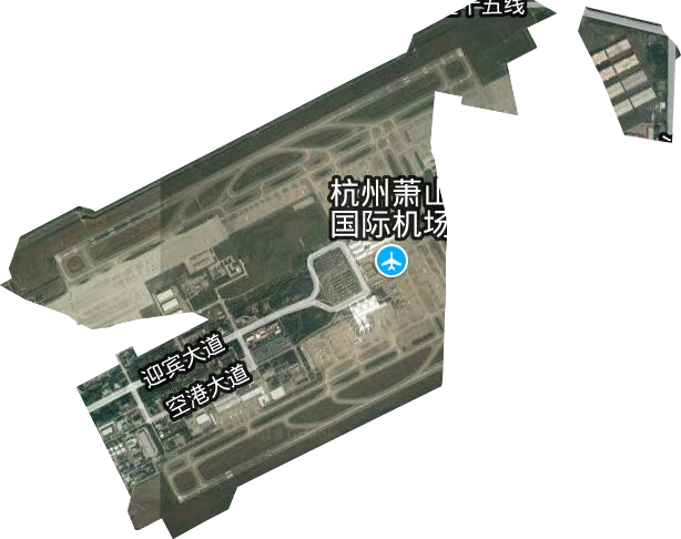萧山空港经济区卫星图