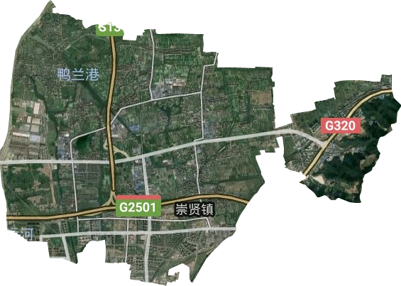 崇贤街道卫星图