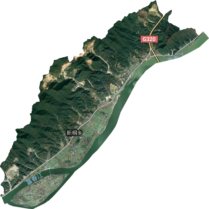 新桐乡卫星图