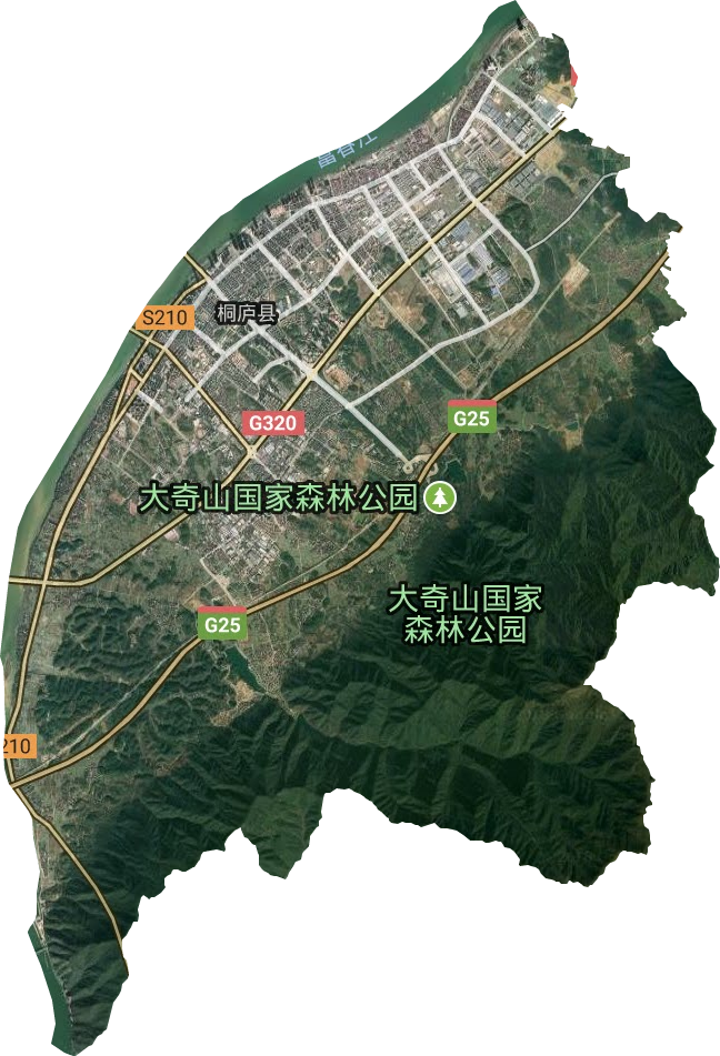 城南街道卫星图