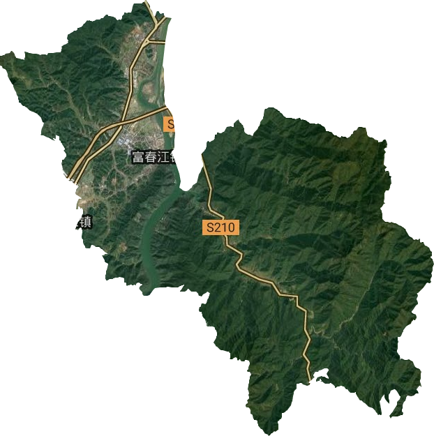 富春江镇卫星图