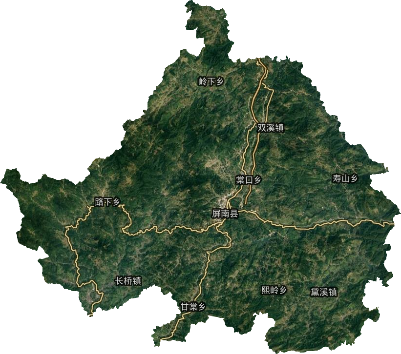 屏南县卫星图