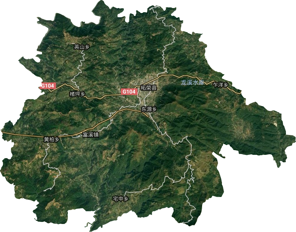 柘荣县卫星图