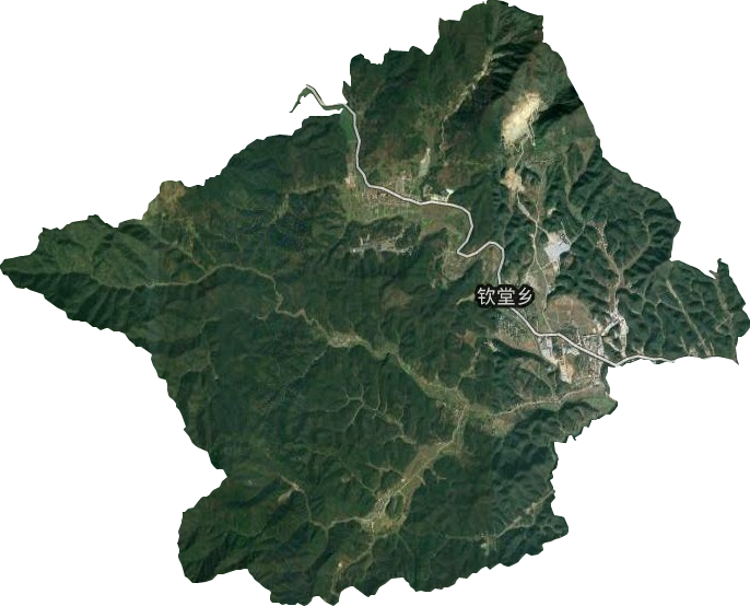 钦堂乡卫星图