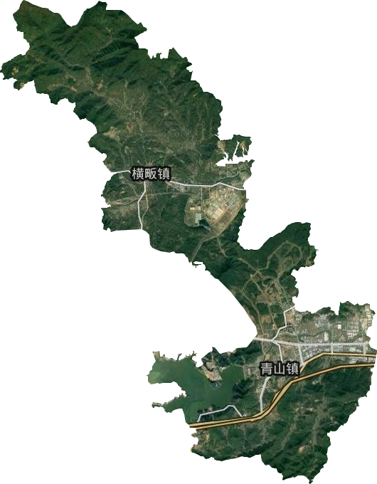 青山湖街道卫星图