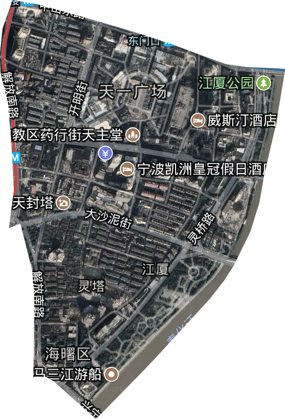 江厦街道卫星图