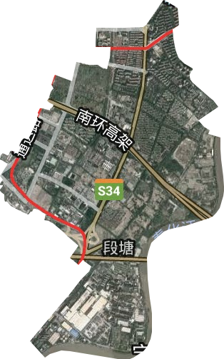 段塘街道卫星图
