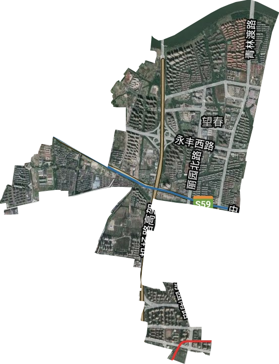 望春街道卫星图