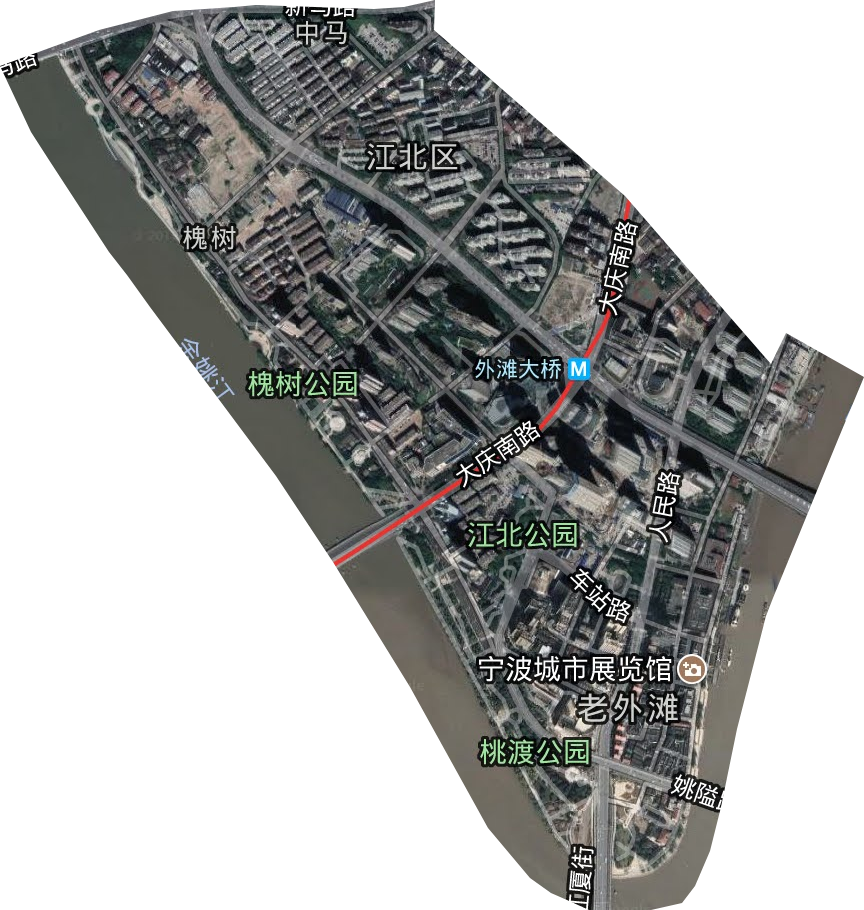 中马街道卫星图