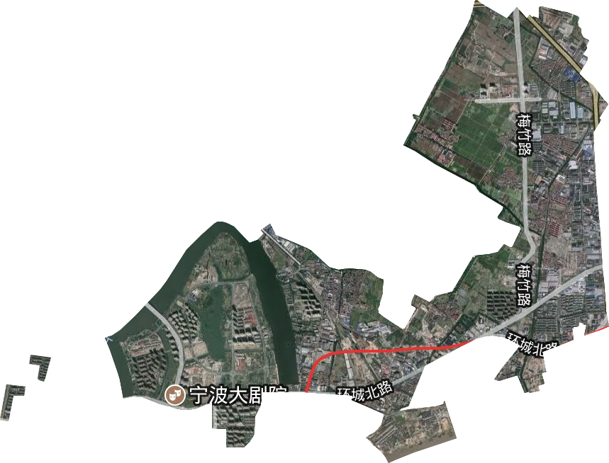 甬江街道卫星图