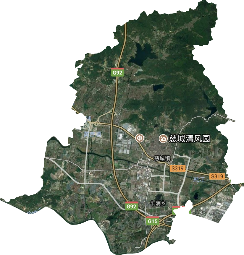 慈城镇卫星图