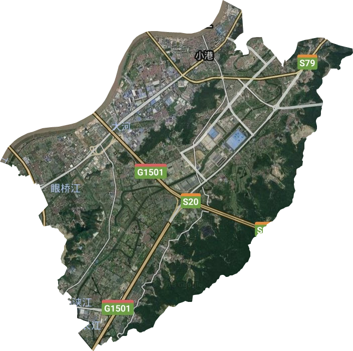 小港街道卫星图