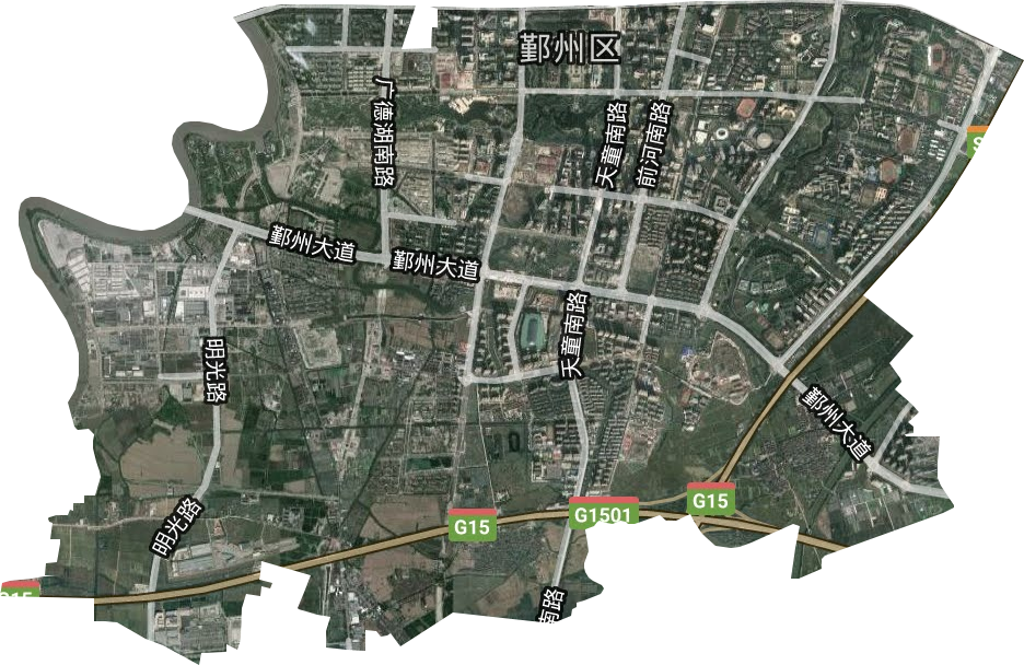 首南街道卫星图