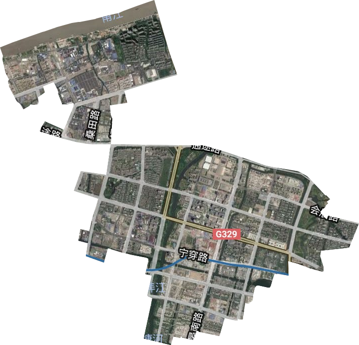 福明街道卫星图