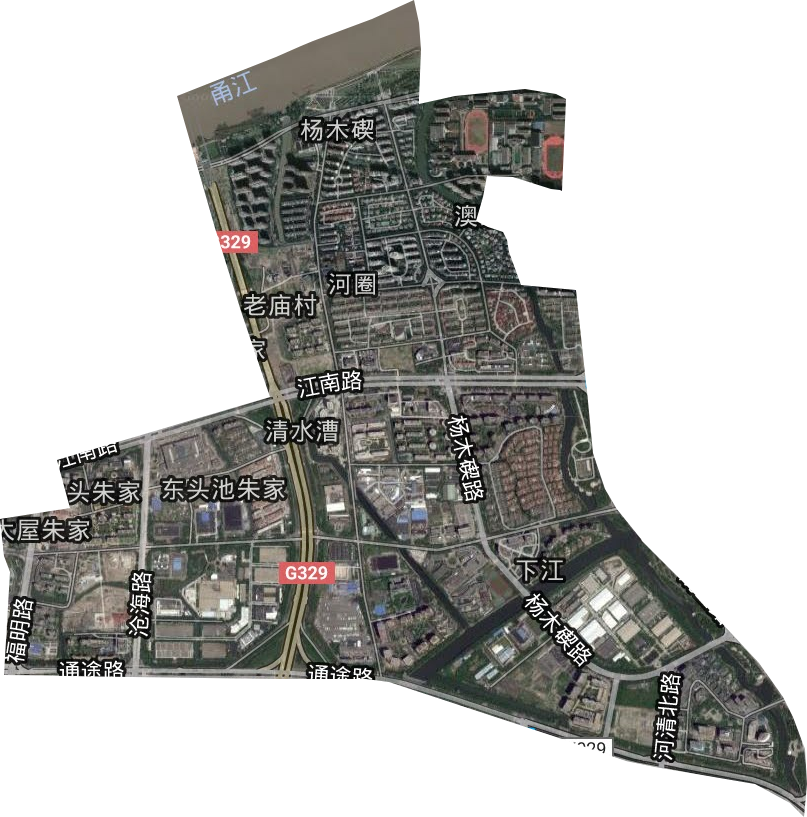 新明街道卫星图
