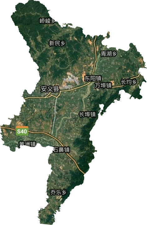 安义县卫星图