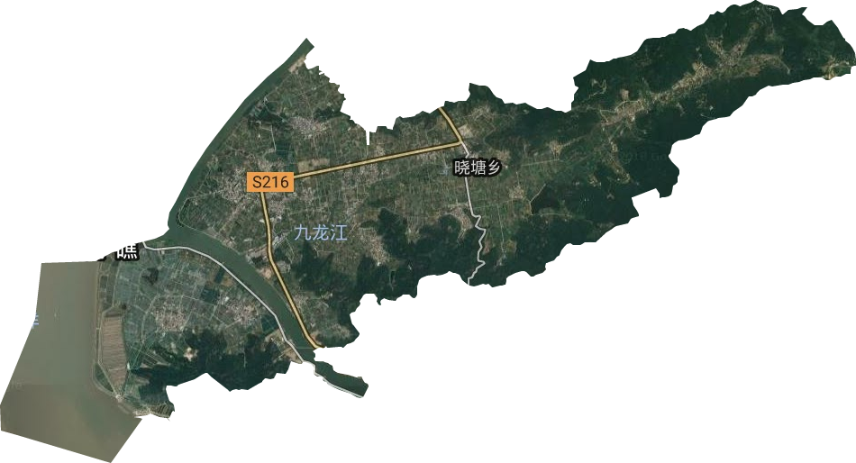 晓塘乡卫星图