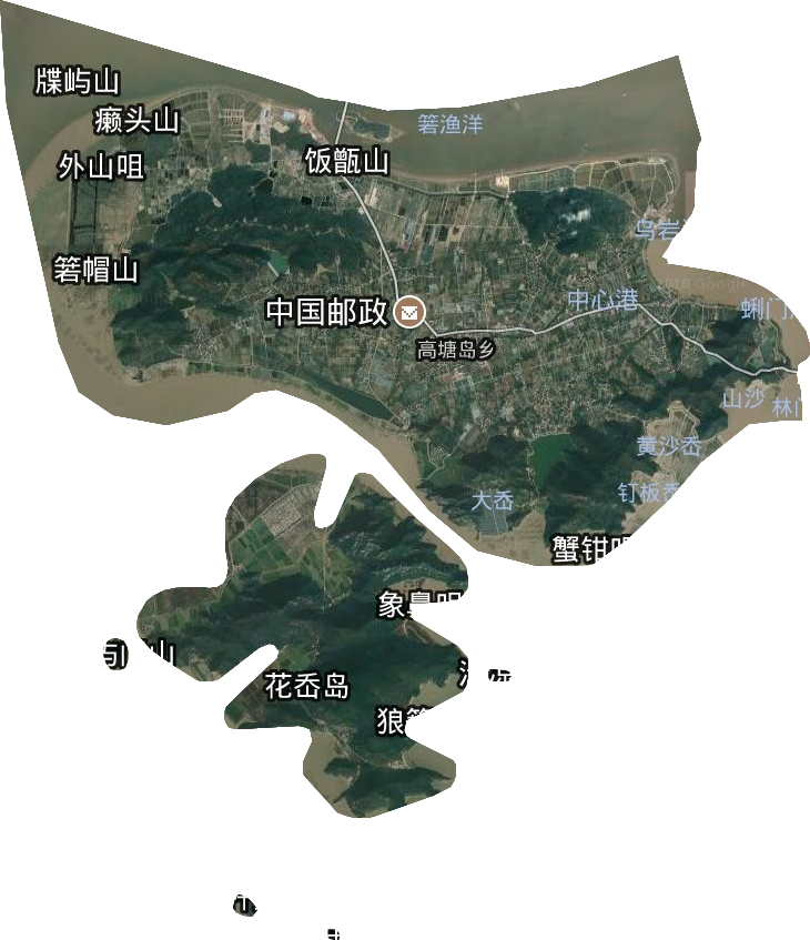 高塘岛乡卫星图