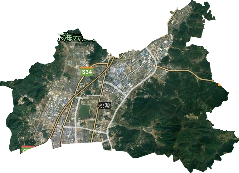 桃源街道卫星图